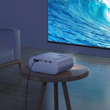 HOCO Projektor HD Ready DT1 Biały Wi-Fi, Bluetooth, 720P, Do 200 Cali