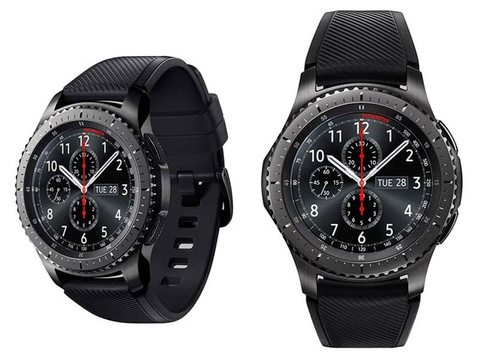 Gumowy pasek sportowy do Samsung Gear S3 / watch 46mm karbon czarny (22mm)