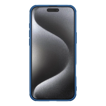 iPhone 16 Pro Hülle Nillkin Magnetic Frosted Shield Blau