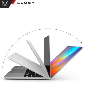Schutzhülle für Apple MacBook Air 15 M2/M3/M4 (2023/2024/2025) – Alogy AirGuard™ Flexible Hülle, matt-transparent weiß