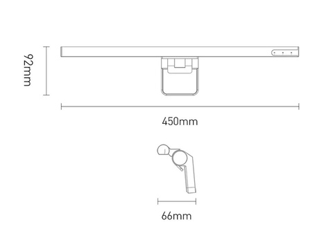 Baseus Lampa LED I-Wok na monitor do komputera USB 5W Czarna