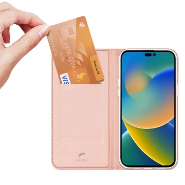 Dux Ducis Skin Pro Holster Cover Flip Cover für iPhone 14 Pro rosa
