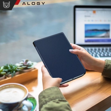 Etui ochronne na czytnik E-Book Alogy ProBook Cover obudowa do PocketBook Verse 629 / Verse Pro 634 / Verse Lite 619 Granatowe