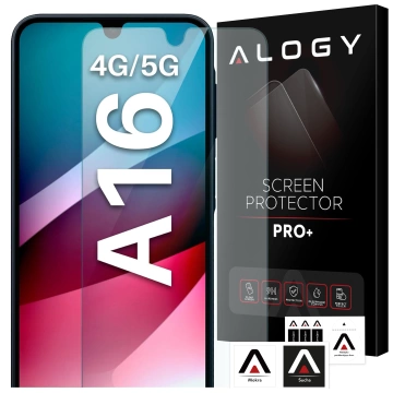 Gehärtetes Glas für Samsung Galaxy A16 4G/5G 2025 Displayschutzfolie 9H Alogy Heavy Pro ™️