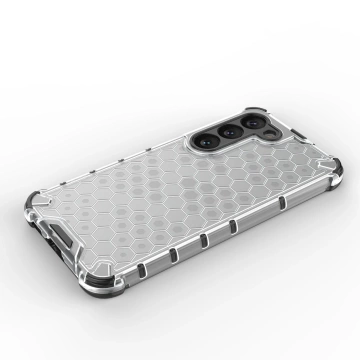 Etui Honeycomb do Samsung Galaxy S23 pancerny hybrydowy pokrowiec czarne
