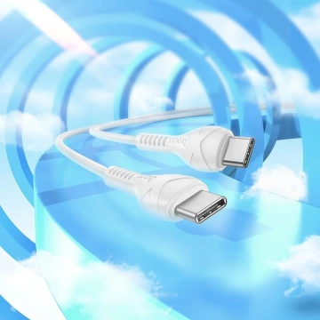 HOCO Kabel Typ C do Typ C X37 1 m Biały PD 60W Szybkie Ładowanie