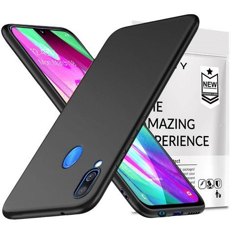 Alogy Slim Case Silikonhülle für Samsung Galaxy A40 schwarz