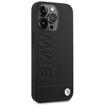 Etui BMW BMHCP14XSLLBK do iPhone 14 Pro Max 6,7" Leather Stamp