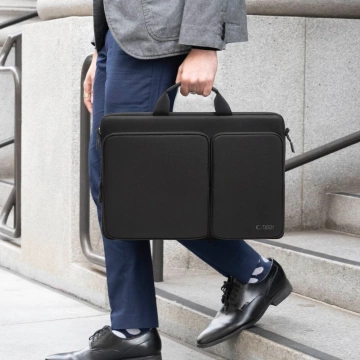 Torba Tech-Protect Defender Bag Laptop 17" Black z paskiem