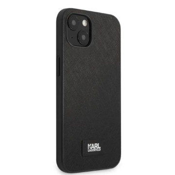 Etui ochronne na telefon Karl Lagerfeld KLHCP13MSFMP2K do Apple iPhone 13 6,1" hardcase czarny/black Saffiano Plaque