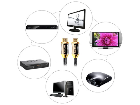 Adapterkabel Alogie HDMI - HDMI 2.0 4K 60Hz 3D 5m