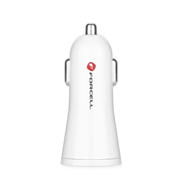 Ładowarka samochodowa Forcell Quick Charge 3.0 2.4A Biała