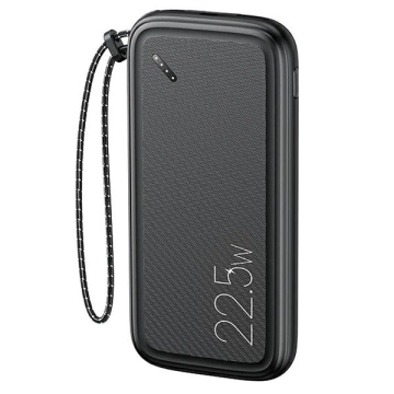 USAMS Powerbank PB56 10000mAh 22.5W 2xQC3.0 PD Fast Charge Czarny/Schwarz 10KCD15101 (US-CD151)