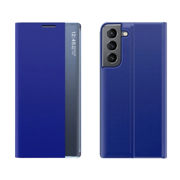 Neue Sleep Case Hülle für Samsung Galaxy S22 blau