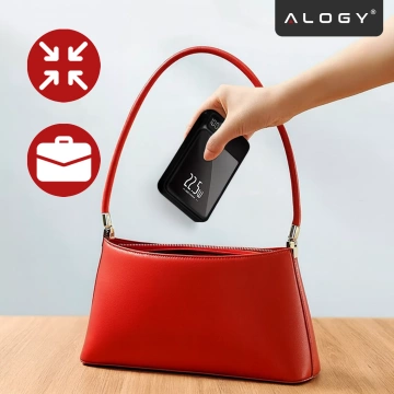 PowerBank Alogy MagCharge 22,5 W PD20W PowerDelivery Schnellladung 10000 mAh kabellos für MagSafe Black