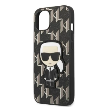 Etui ochronne na telefon Karl Lagerfeld KLHCP13SPMNIKBK do Apple iPhone 13 Mini 5,4" hardcase czarny/black Monogram Ikonik Patch