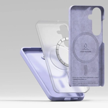 Etui do Samsung Galaxy S25 Plus Lavender Ringke Silicone Magnetic MagSafe