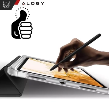 Schutzhülle für Samsung Galaxy Tab S9 FE 12,4" Alogy Book Cover Case Tablethülle Schwarz