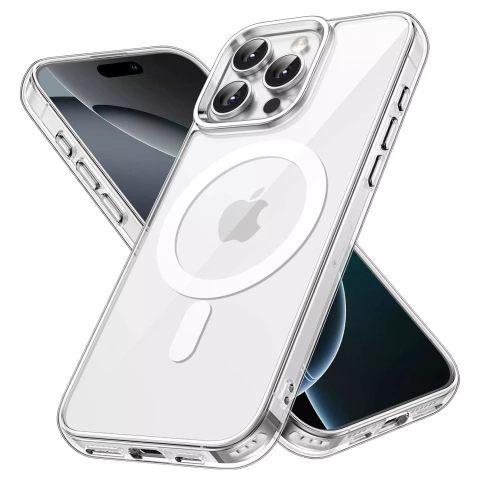 Hülle für Apple iPhone 16 Pro Alogy Anti-Shock Hybrid Case für MagSafe Transparent