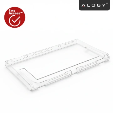 Etui ochronne do Nintendo Switch 2 (2025) – mocna, odporna obudowa z otworem na stopkę, twarda konstrukcja, idealne dopasowanie – Alogy Hard Case™ Przezroczyste