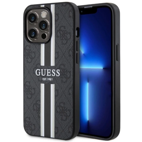 Etui Guess GUHMP13XP4RPSK für iPhone 13 Pro Max 6,7" Hardcase 4G bedruckte Streifen MagSafe