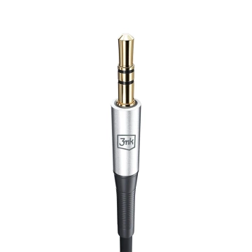 Audio-Adapterkabel USB-C Typ C auf Mini-Klinke 3,5 mm Kabel 1 m 3 mk AUX-Kabel schwarz und silber