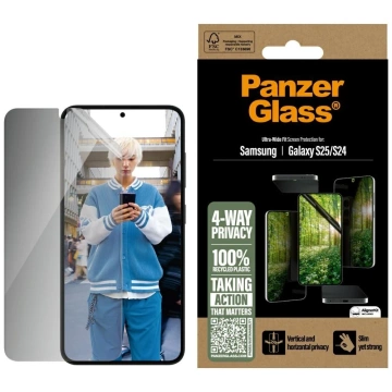 Szkło hybrydowe do Samsung Galaxy S25 PanzerGlass Ultra-Wide Fit Matrix