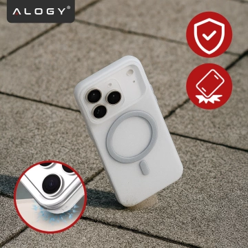 Etui do Apple iPhone 17 Pro Max – matowa obudowa do MagSafe z ochroną obiektywu, smukłe i odporne na zarysowania, idealne dopasowanie – Alogy Skinny MatteCase™ Białe