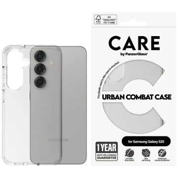 Etui do Samsung Galaxy S25 CARE by PanzerGlass Flagship Case Przezroczyste