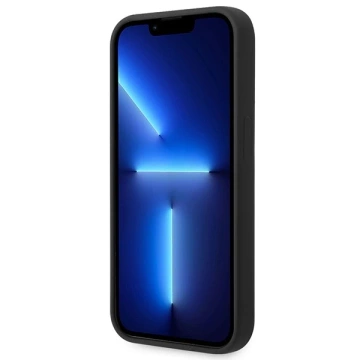 "Etui Guess GUHCP14XSLTGK iPhone 14 Pro Max 6,7\" Czarny/Black Hardcase Silicone Triangle"