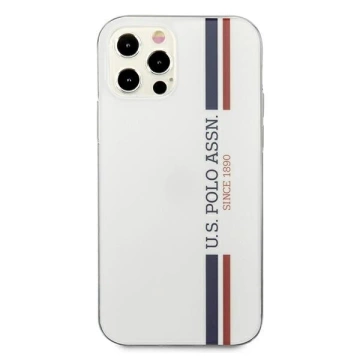 Etui na telefon US Polo Tricolor Collection iPhone 12/12 Pro 6,1" biały/white