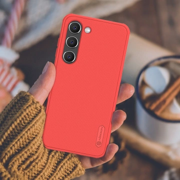 Etui Nillkin Super Frosted Shield Pro etui do Samsung Galaxy S23+ pancerny pokrowiec + podstawka na telefon niebieskie