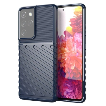Schützende Thunder Case für Samsung Galaxy S23 Ultra Silikonhülle Blau