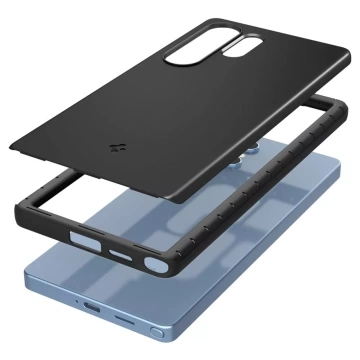 Samsung Galaxy S25 Ultra Schwarze Spigen Thin Fit Mag MagSafe Hülle
