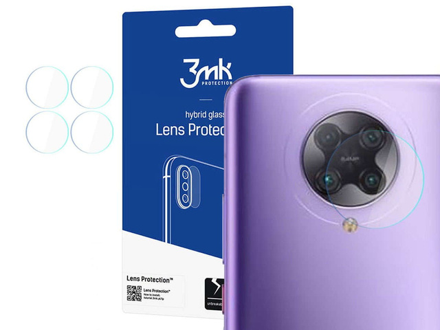 Glas x4 Kameraobjektiv 3mk Objektivschutz für Xiaomi Poco F2 Pro