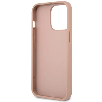 Etui Guess GUHCP14XPSATLP do Apple iPhone 14 Pro Max 6,7" różowy/pink hardcase SaffianoTriangle Logo