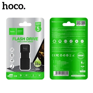 HOCO Pendrive UD6 32GB USB 2.0 Kompaktowy, Wytrzymały