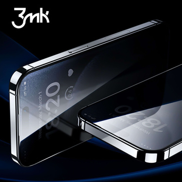 Szkło prywatyzujące do iPhone 15 Pro - 3mk HardGlass Max Privacy™ Antyszpiegowskie hartowane