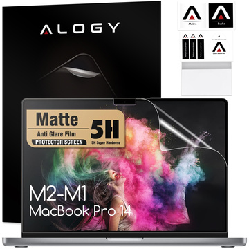 Matte Displayschutzfolie für MacBook Pro 14 (2023–2021). Alogy Displayschutzfolie