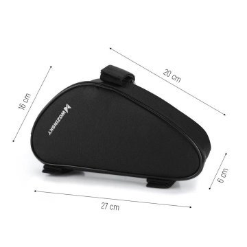 Wozinsky Fahrradrahmentasche 1,5 l schwarz (WBB11BK)