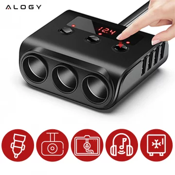 Rozdzielacz adapter samochodowy Alogy HUB do zapalniczki 12V-24V 