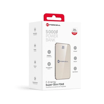 Powerbank MagSafe Forcell F-Energy F5K8 5000mAh 15W Tytanowy