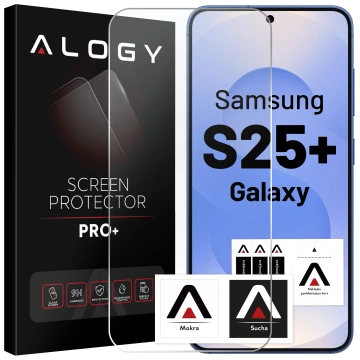 Gehärtetes Glas für Samsung Galaxy S25 Plus Displayschutzfolie 9H Alogy Heavy Pro ™️