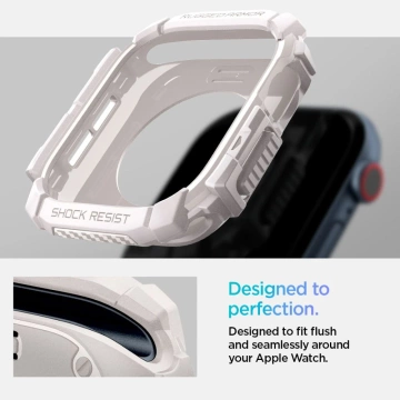 ETUI DO APPLE WATCH 10 (46MM) BEŻOWE DUNE BEIGE SPIGEN RUGGED ARMOR PRO