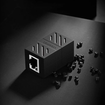 UGREEN Netzwerkstecker Ethernet RJ45 10 Gbps Netzwerkkabel Stecker schwarz (NW114 20390)