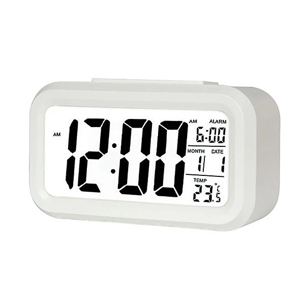 Wecker Trusty großes LCD weiß ZG21