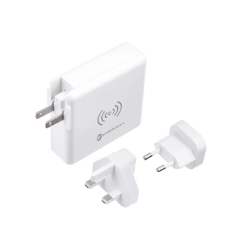 Forcell 4in1 Reiseladegerät 8000mAh QC3.0 USB-C Powerbank Induktion