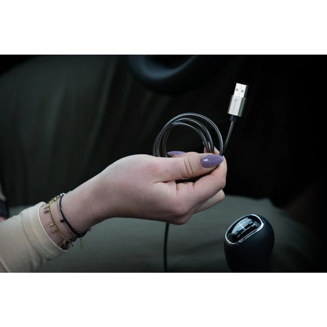 Kabel USB-A auf Lightning 12W 1m Forcell Stalowy Apple iPhone iPad