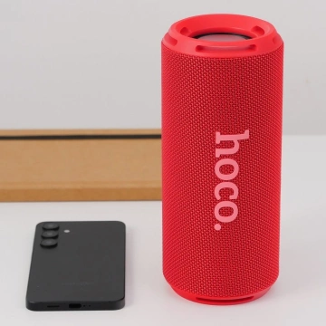 Głośnik Bluetooth Hoco HC27 2×8W Czerwony USB TF FM AUX