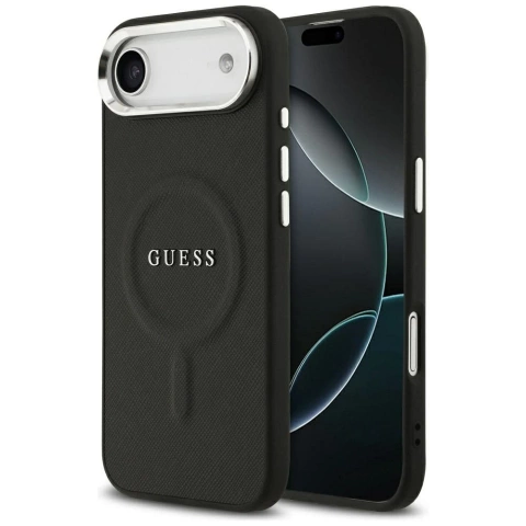 Etui Guess Classic Logo MagSafe na iPhone 17 Air - Czarny